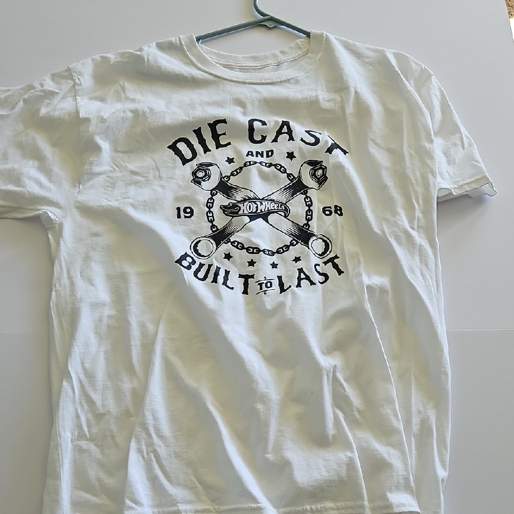 Hot Wheels White Graphic Tee for Men